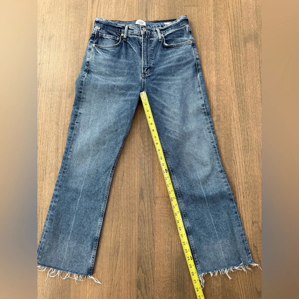 Citizens of Humanity Cropped Isola Raw Hem Premium Vintage Jeans-Size 27 - Picture 10 of 14
